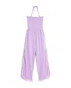 Peixoto Girls' Harriet Halter Sleeveless Jumpsuit - Big Kid In Lilac