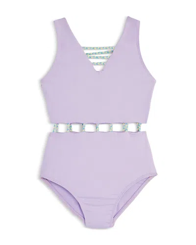 Peixoto Girls' Jade One Piece Swimsuit - Little Kid, Big Kid In Lavender
