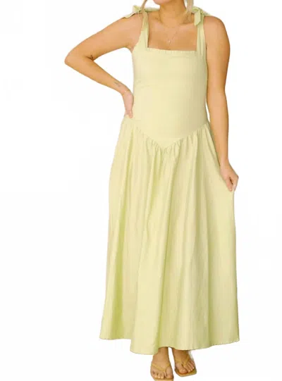 Peixoto Harlow Maxi Dress In Matcha In Yellow