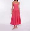 Peixoto Harlow Drop Waist Maxi Dress In Coral