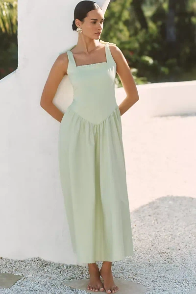 Peixoto Harlow Sleeveless Drop-waist Maxi Dress In Green