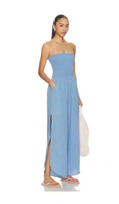 Peixoto Harriet Strapless Jumpsuit In Blue