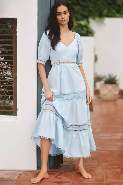 Peixoto Isabella Midi Dress In Blue