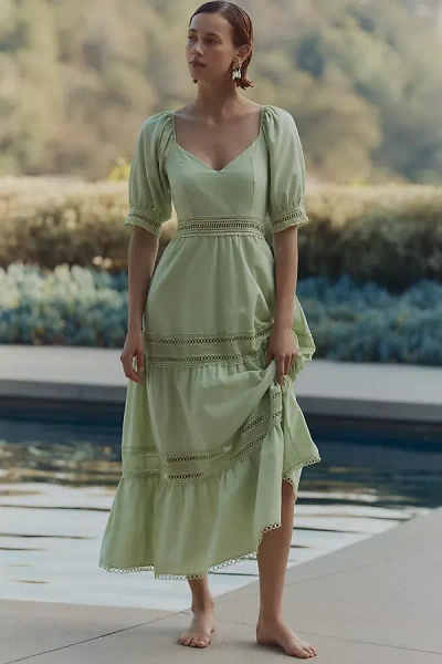 Peixoto Isabella Midi Dress In Green