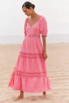 Peixoto Isabella Midi Dress In Pink
