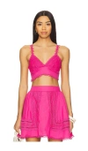 Peixoto Jasmine Resort Top In Pink