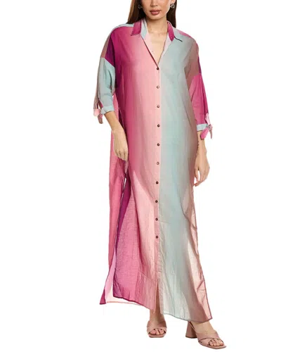 Peixoto Josephine Maxi Shirtdress In Multi