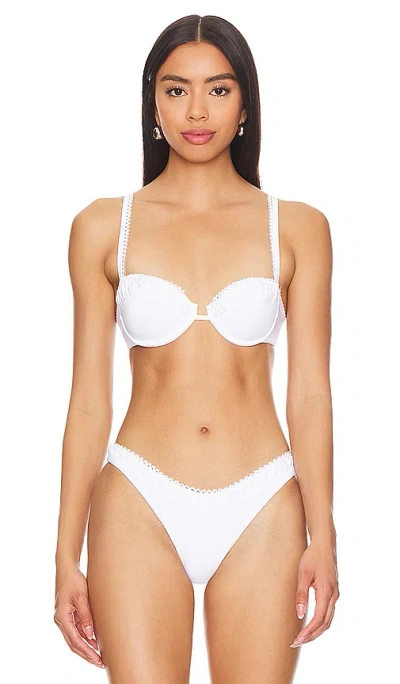 Peixoto Kallie Bikini Top In White