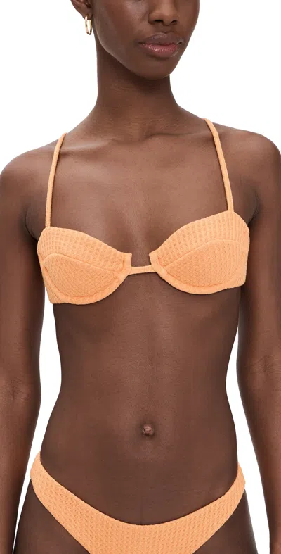 Peixoto Lara Bikini Top Apricot In Orange