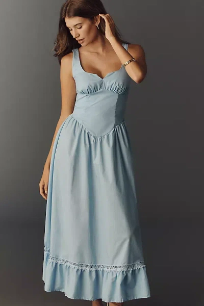 Peixoto Liam Sleeveless Midi Dress In Blue