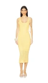 Peixoto Liv Sleeveless Knit Midi Dress In Honeycomb Knit