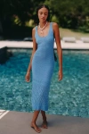 Peixoto Liv Sleeveless Knit Midi Dress In Blue