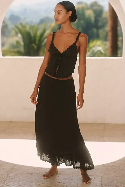 Peixoto Lola Midi Skirt In Black