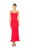 Peixoto Mara Maxi Dress Espanola Red In Red