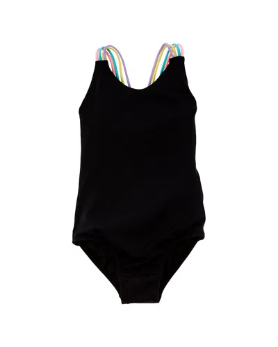 Peixoto Kids' Mona One-piece In Black
