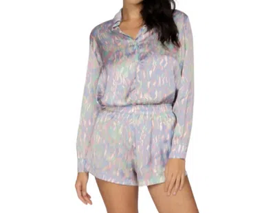 Peixoto Nicole Long Sleeve Shirt In Clear In Gray