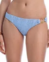 Peixoto Noah Bikini Bottom In Cloud Blue Weave