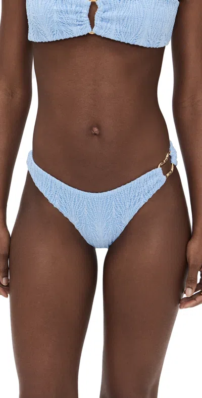 Peixoto Noah Bikini Bottoms Cloud Blue Weave