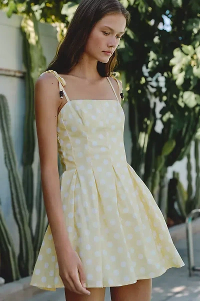 Peixoto Paisley Mini Dress In Yellow