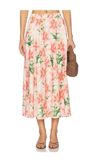 Peixoto Paula Midi Skirt In Pink