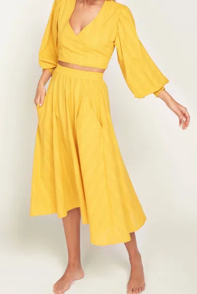 Peixoto Paula Skirt In Marigold In Gold