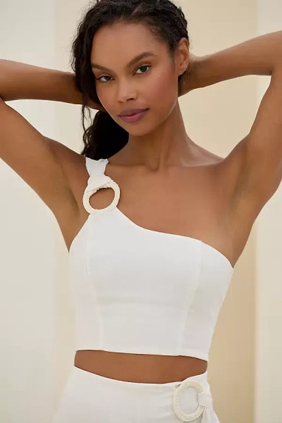 Peixoto Penelope One-shoulder Top In White