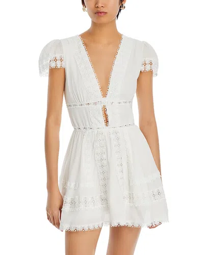Peixoto Piper Cotton Dress Swim Cover-up In White