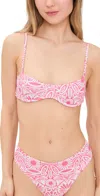 Peixoto Portia Bikini Top In Tierra Linda Coral