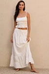 Peixoto Riley Tiered Maxi Skirt In White
