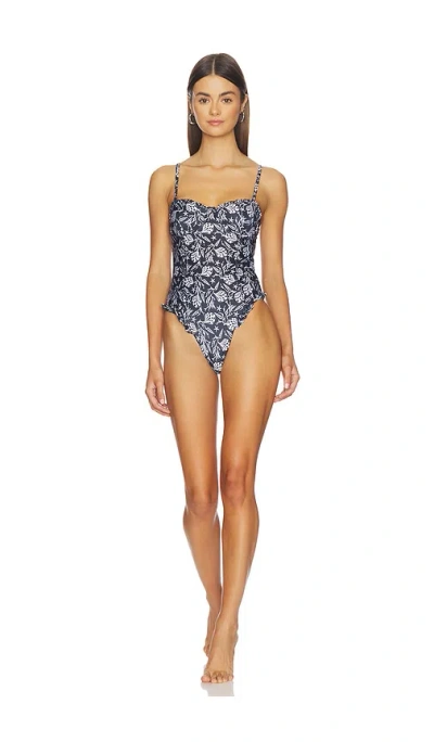 Peixoto Ruby One Piece Swimsuit In Black