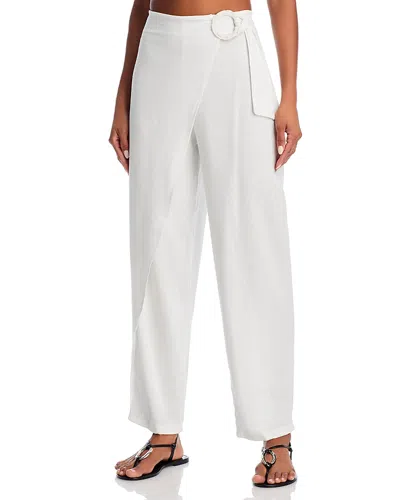 Peixoto Scarlet Cover Up Pants In White Linen
