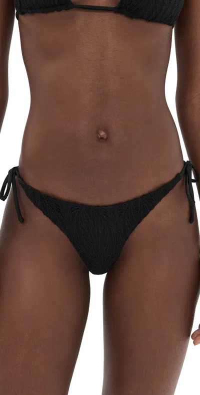 Peixoto Tonie Bikini Bottom Midnight Weave In Black