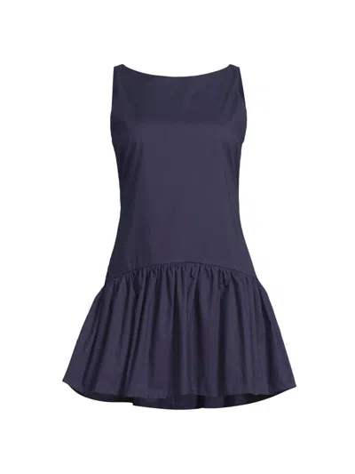 Peixoto Women's Addison Stretch Cotton Minidress In Blue