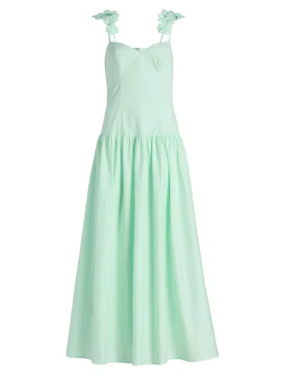 Peixoto Women's Audrey Cotton Flower Maxi Dress In Green