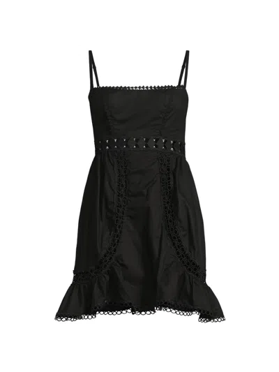 Peixoto Women's Charlotte Cotton Minidress In Black