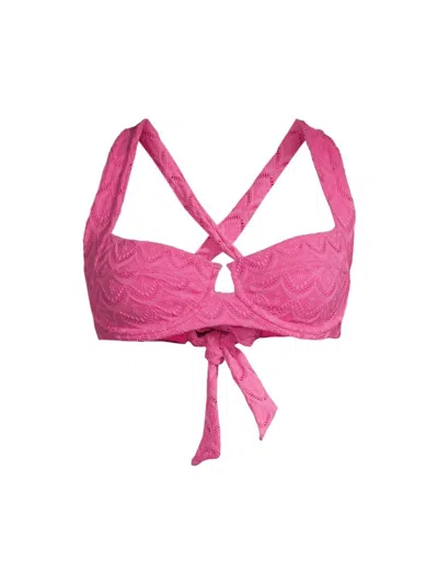 Peixoto Women's Chloe Swimsuit Top In Pink Athena