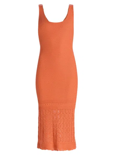 Peixoto Liv Knit Midi Dress In Apricot Knit