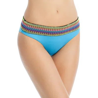 Peixoto Womens Smocked Nylon Swim Bottom Separates In Blue