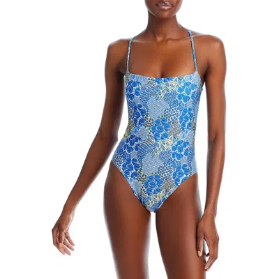 Peixoto Printed One Piece Swimsuit In Blue