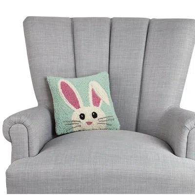 Peking Handicraft 100% Wool Throw Pillow