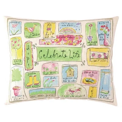 Peking Handicraft Celebrate Life Down Filled Pillow