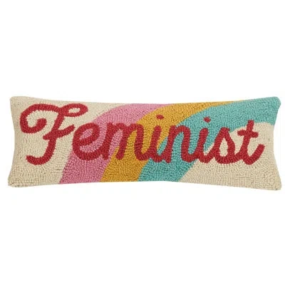Peking Handicraft Feminist Wool Lumbar Pillow