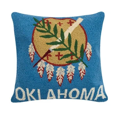 Peking Handicraft Flag Wool Throw Pillow