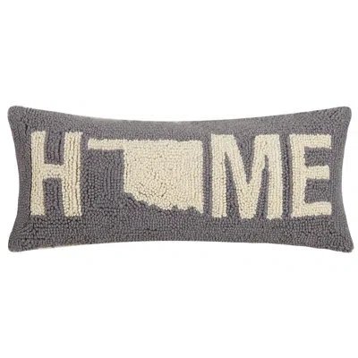 Peking Handicraft Home Wool Lumbar Pillow
