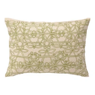 Peking Handicraft Les Jardins Linen Lumbar Pillow