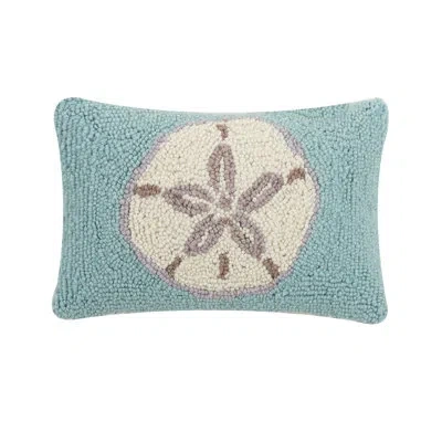 Peking Handicraft Sand Dollar Wool Hook Pillow