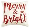 Peking Handicraft The Merry And Bright Jingle Bell Pillow In Multi In Red