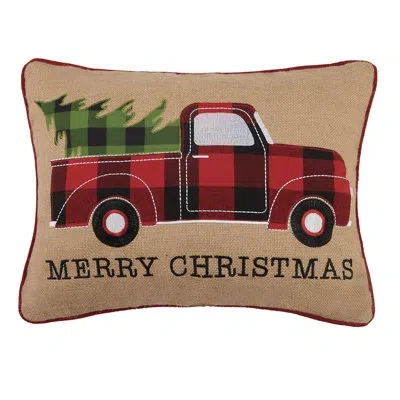 Peking Handicraft Tree Truck Cotton Lumbar Pillow