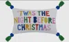 Peking Handicraft Twas The Night Before Christmas Pillow In Grey