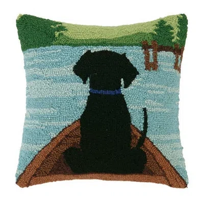 Peking Handicraft Wool Throw Pillow In Multi